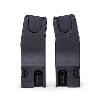 Car seat adaptors for Silver Cross Breez, featuring a left and right side, designed for secure fitting.