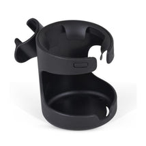 Cup holder for the Silver Cross Breez stroller, featuring a sleek black design and a secure attachment point.