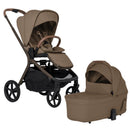 Silver Cross Breez Modular Stroller & Bassinet Bundle in Maple, featuring a sleek design and comfortable seating.