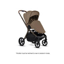 Silver Cross Breez Modular Stroller in Maple color, featuring a reclined seat and spacious storage basket below.