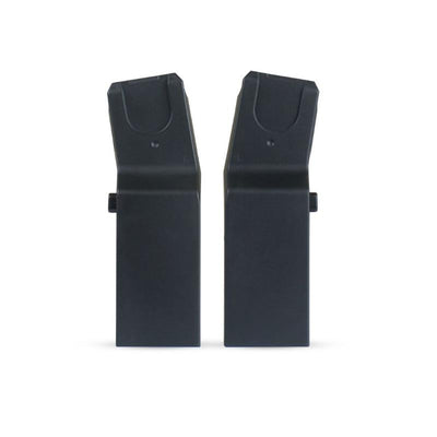 Universal car seat adapters designed for the Silver Cross Cove 2, shown in black with specific left and right indications.