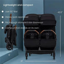 Silver Cross - Jet Lightweight Double Stroller Black Image 7