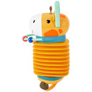 Accordion musical toy shaped like a giraffe, featuring bright colors and a playful design for interactive play.