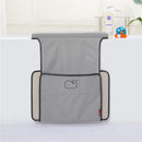 Grey Skip Hop Baby Bath Moby All-In-One Elbow Saver and Kneeler with a whale design and side pockets for storage.