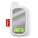 Selfie baby cellphone toy in white with a mirror, three green buttons for interactive features, and a red label.