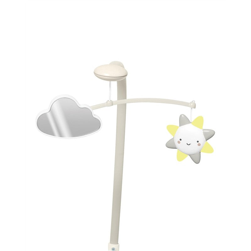 Wipe-clean changing pad featuring an oat color, designed for easy maintenance and comfort during diaper changes.