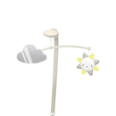 Wipe-clean changing pad featuring an oat color, designed for easy maintenance and comfort during diaper changes.