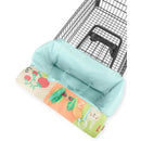 Farmstand Shopping Cart Cover featuring colorful fruit and vegetable designs, suitable for protecting infants in shopping carts.