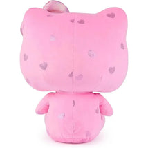 Plush toy from Spin Master, 12 inches tall, pink with silver heart patterns, celebrating the 50th anniversary.