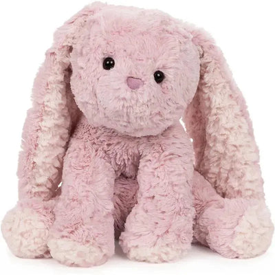 Soft pink bunny plush stuffed animal with long ears, round eyes, and a cute expression, part of the Cozys Collection by Spin Master.