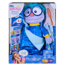 Spin Master Ms. Rachel Goodnight Frankie Bedtime Playset features an 11-inch plush doll with blue pajamas, a blanket, and grooming accessories.