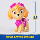 Collectible Paw Patrol Skye action figure, 2.3 inches tall, wearing pink goggles and vest, with a playful expression.