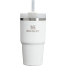 Stanley The Quencher H2.0 FlowState™ Tumbler in Frost, 20 oz, featuring a clear straw and stainless steel band.