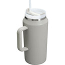 Stanley The Quencher H2.0 FlowState™ Tumbler in ash color, 64 oz, featuring a handle and a straw lid.