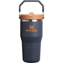 Stanley The IceFlow™ Flip Straw 2.0 Tumbler 20 oz in Twilight color with orange logo and lid, featuring a sturdy handle.