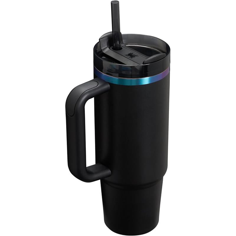 STANLEY - Quencher H2.0 Tumbler with Handle and Straw 30 Oz, Black Chrome Image 3