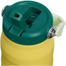 Stanley The IceFlow™ Flip Straw 2.0 Bottle 24 oz in chartreuse with a green cap and flip straw opening.