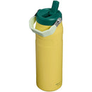 Stanley The IceFlow™ Flip Straw 2.0 Bottle in chartreuse, 24 oz, featuring a green flip straw and ergonomic handle.