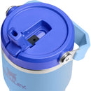 Stanley The IceFlow™ Flip Straw 2.0 Tumbler, 20 oz, features a blue sky color with a flip straw lid and handle.
