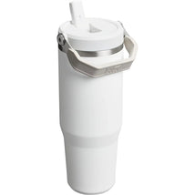 Stanley The IceFlow™ Flip Straw 2.0 Tumbler, 40 oz, in Frost color, featuring a flip straw and sturdy handle.