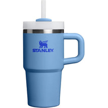 Stanley The Quencher H2.0 FlowState™ Tumbler 20 oz in Blue Sky with a white lid and straw, featuring the STANLEY logo.