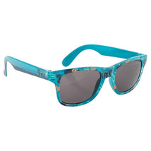 Sunglasses designed by Stephen Joseph featuring a sea monster theme with colorful aquatic illustrations and gray lenses.