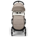 Footmuff for Babyzen™ Yoyo stroller in taupe, featuring a cozy, padded interior and a zippered front.