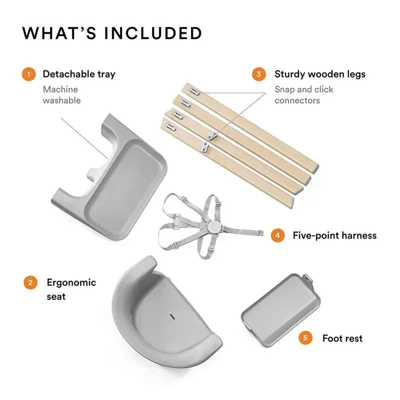 Stokke - Clikk High Chair for Babies and Toddler, Cloud Grey Image 3