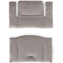 Stokke Tripp Trapp Classic Cushion in Icon Grey, features a soft, padded design with a minimalist white pattern.