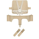 Tripp Trapp® High Chair² accessories in Storm Grey, including seat back and safety harness, plus attachments.