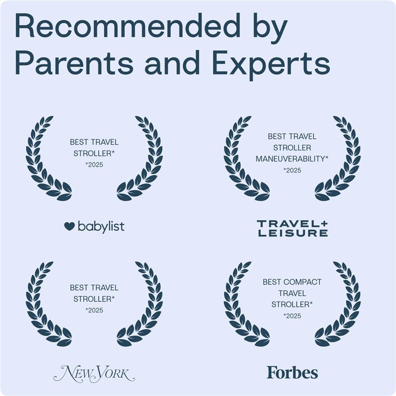 Recommended awards for the Stokke - Yoyo 0+ Newborn Pack, highlighting its status as a top travel stroller for 2025.