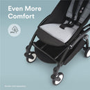 Stokke YOYO Leg Rest in black highlighted for added comfort, compatible with stroller sold separately.
