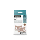 Two Suavinex Zero Zero silicone baby pacifiers in a medium tone, designed for newborns and suitable for sensitive skin.