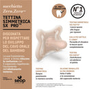 Suavinex 2Pk Zero Zero Silicone Baby Pacifier featuring SX Pro nipple design, with ergonomic shape and soft texture for oral development.