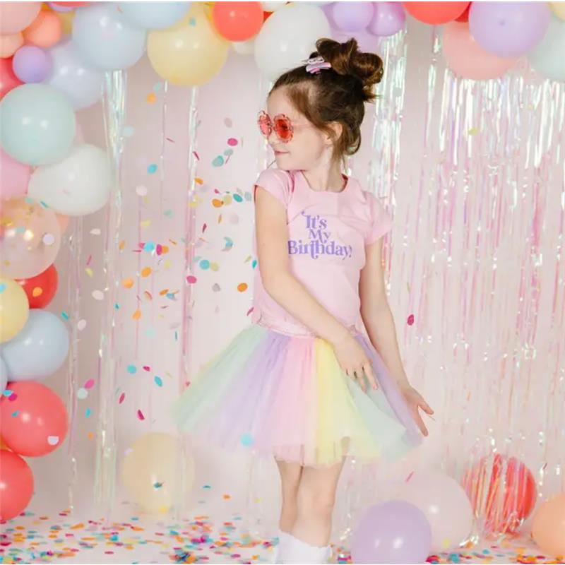 Sweet Wink - Kids Birthday Hair Clip Pastel Rainbow