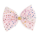 Sweet Wink - Kids Hair Clip Pink Confetti Tulle Bow Image 1
