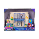 Gateway Galaxy diorama playset from The Super Mario Bros. Movie, featuring Princess Peach and Captain Toad figures.