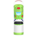 Stainless steel vacuum-insulated 16 oz bottle designed as Buzz Lightyear from Toy Story, featuring a wide spout lid.