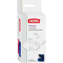 Replacement straw set for Thermos FUNtainer bottles, includes two clear straws packaged with specifications.