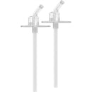 Clear replacement straws designed for Thermos FUNtainer bottles, featuring two straws with curved tips and circular bases.