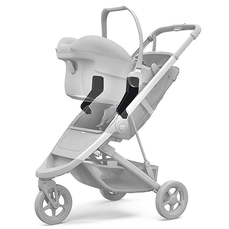 Thule Spring Car Seat Adapter for Maxi Cosi, featuring secure attachment points and compatibility with Thule strollers.