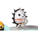 Black and white Tiny Love 4-in-1 baby walker featuring a hedgehog toy with a clear activity ball filled with colorful beads.