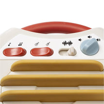 Tiny Love Tiny Rockers Guitar featuring colorful buttons for music and sound control, designed for infant entertainment.