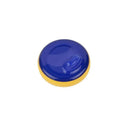 9oz sippy cup designed for toddlers featuring a blue lid and yellow base, ideal for easy drinking.