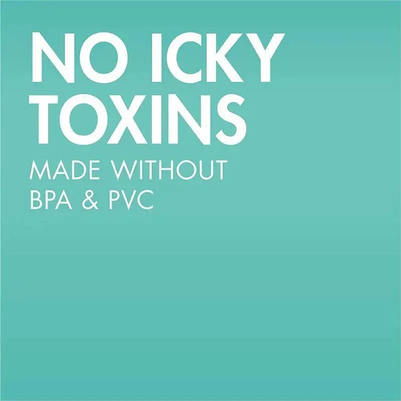 No icky toxins, made without BPA & PVC, promoting safety in the Tomy Tripod Formula Dispenser.