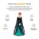 Tonies Anna audio toy figurine features Anna in a detailed green and black gown, designed for interactive storytelling.