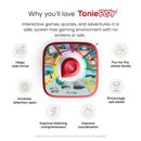 Interactive Tonieplay story game featuring colorful design, promotes screen-free play, enhances skills like listening and coordination.