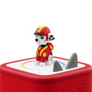 Tonies Marshall Audio Toy Figurine, a red and white dog with a helmet, sitting on a colorful speaker base.