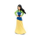 Tonies Mulan audio toy figurine features Mulan in a colorful outfit, with a green, blue, and yellow design, standing confidently.