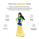 Tonies Mulan audio toy figurine shaped like Mulan, features colorful clothing, designed for interactive storytelling and songs.